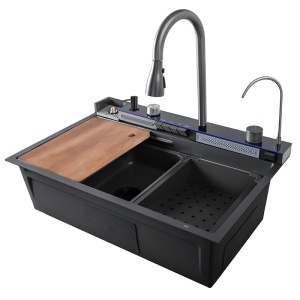 Chiuveta bucatarie, multifunctionala cu o singura cuva Taurus grafit 75 x 46 cm