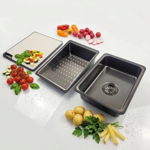 Chiuvetă multifuncțională din inox REA Alonzo Negru - Img 13