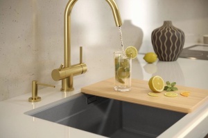 Chiuveta pentru bucatarie din granit Logan 100 Black - Img 8
