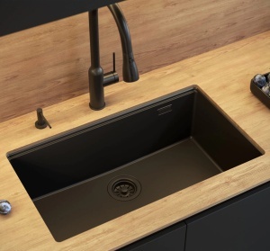Chiuveta pentru bucatarie din granit Logan 110 Black - Img 8