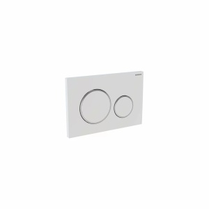 Clapeta de actionare rezervor WC Geberit Sigma20 alb mat / crom lucios EasyToClean - Img 2