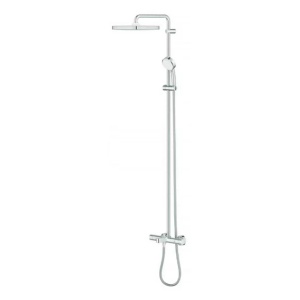 Coloana de dus cu baterie termostatata si pipa cada Grohe Tempesta Cosmopolitan 250 Cube - Img 2