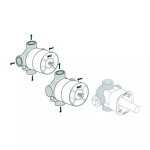 Corp incastrat Ideal Standard pentru divertor 3 iesiri - Img 2