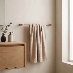 Cuier de baie, bara prosop Rea Vibe Brush Copper - Img 2