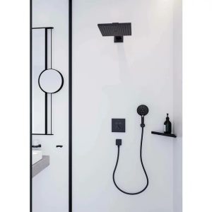 Cuier dublu Hansgrohe AddStoris negru mat - Img 2