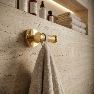 Cuier dublu Rea Modern Gold - Img 3