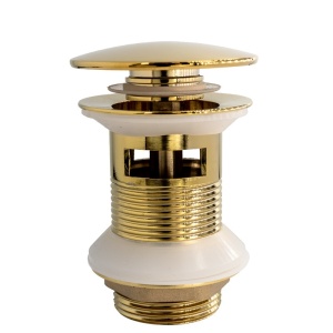 DOP DE LAVOAR AUTOMAT CLICK-CLACK CU PREAPLIN ALEK-GL-P GOLD 70 MM - Img 3