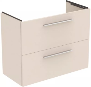 Dulap baza suspendat Ideal Standard i.Life S 80 x 37.5 x 63 cm 2 sertare bej nisipiu mat