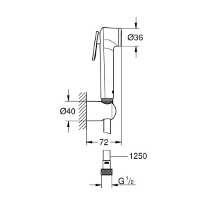 Dus igienic Grohe Tempesta-F trigger spray 30 auriu lucios Cool Sunrise - Img 2