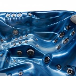 Jacuzzi de gradina cu interior blue wave si exterior antracit PRO 530 pentru 3 persoane 210 x 170 x 90 cm - Img 5
