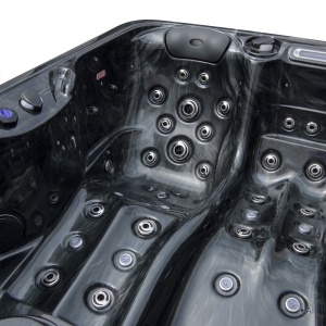 Jacuzzi pentru gradina sau terasa SPA405 interior negru exterior negru 195 x 140 cm - Img 8