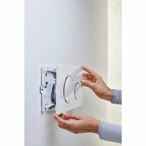 Kit Geberit DuoFresh cu acționare automată, finisaj gri antracit, pentru rezervoare încastrate Sigma 12 cm - Img 3