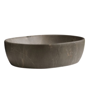 Lavoar ceramic oval cu montaj pe blat Neo Beige 48 x 34 cm - Img 8