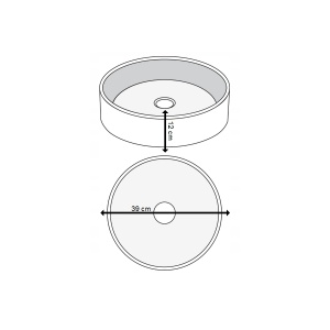 Lavoar de blat PRO GRAFIT CRISTAL,dimensiune 39 X 12 cm - Img 4