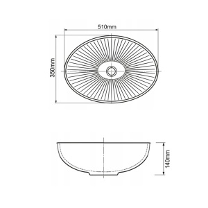 Lavoar pe blat din sticla Alavia Crystal Graphite - Img 7
