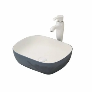 Lavoar pe blat Fluminia Indus dreptunghiular 48.5x39.5 cm - Img 1
