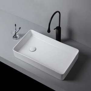 Lavoar pentru blat PRO CUBIC ceramic,blavat - Img 2