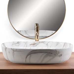 Lavoar REA CLEO 61 SHINY AIAX, Dimensiuni 61x41x14 cm, Design deosebit - Img 3