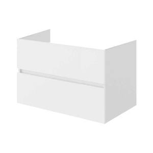 Mobilier pentru lavoar pe blat Fluminia Genova alb lucios 80 cm