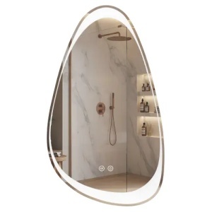 Oglindă asimetrica cu LED, ART 90x50 cm - Img 2