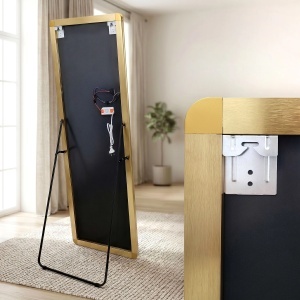 Oglindă cu LED Rea Classico Brush Gold, 50 x 160 cm - Img 6