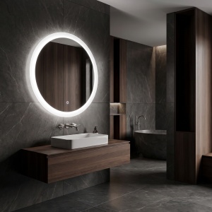 Oglinda de baie rotunda cu LED YH-BL-1 70 cm - Img 6