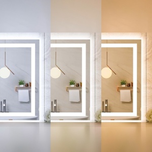 Oglinda LED dreptunghiulara cu 3 tipuri de lumina si dezaburire Bella 60 x 80 - Img 7