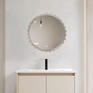 Oglinda rotunda pentru baie cu LED 60cm BL807 - Img 2