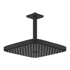 Palarie si brat de dus negru mat Grohe Tempesta 250 Cube patrata montaj tavan - Img 3