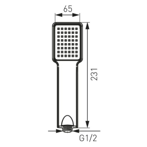 Para de dus Ferro Quadro 1 functie crom - Img 3