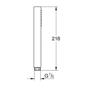 Para de dus Grohe Euphoria Cube antracit periat Hard Graphite 1 tip de jet - Img 2