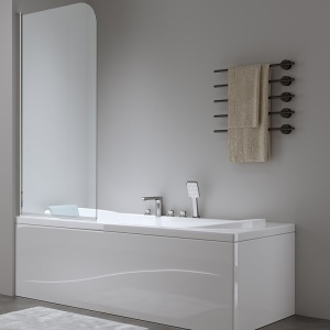 Paravan de cada PR01 CROM 80x140 cm, Sticla securizata 6 MM - Img 5