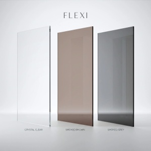 Paravan de dus Rea Flexi Grey / Black 140 - Img 7