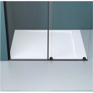 Perete de dus glisant Walk-in Veldman Odea 90 cm, sticla securizata 8 mm, profil negru mat - Img 8