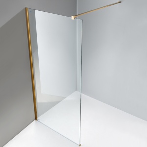 Perete de dus Walk-In SH07B, Dimensiune 80cm, Culoare Auriu - Img 3
