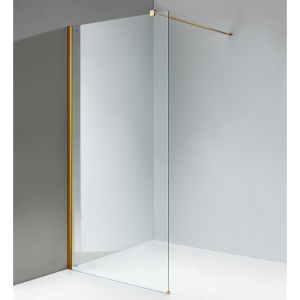 Perete de dus Walk-in SH07D, Dimensiune 100cm, Sticla securizata 8mm, Culoare Auriu - Img 14