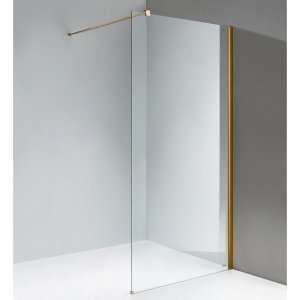 Perete de dus Walk-in SH07G, Dimensiune 130cm, Sticla securizata 8mm, Culoare Auriu - Img 16