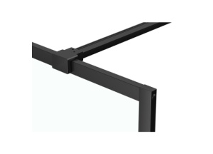 Perete de dus walk-in Veldman Maroko 80 cm sticla securizata 8 mm profil negru mat - Img 6