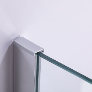 Perete de dus Walk-In WIF , Dimensiune 150cm, Sticla securizata 8mm, Culoare Crom - Img 5