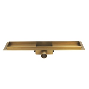 Rigola de duș liniară cu sifon fix și randament ridicat Fix DL01 100 cm – Auriu - Img 6