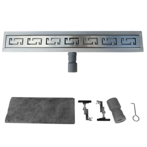 Rigola de duș liniară cu sifon fix și randament ridicat Omega DL01 50 cm – Inox - Img 16