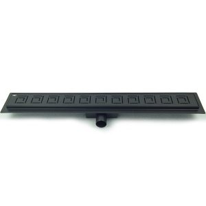 Rigola de duș liniară cu sifon fix și randament ridicat Sigma DL01 70 cm – negru - Img 9
