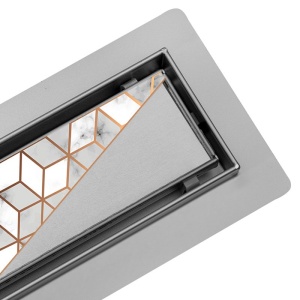 Rigola de dus liniara cu sifon rotativ si randament ridicat DL05 50 cm – inox