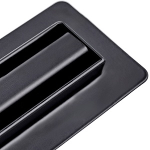 Rigola de duș liniară cu sifon rotativ și randament ridicat Slim DL03 80 cm – Negru