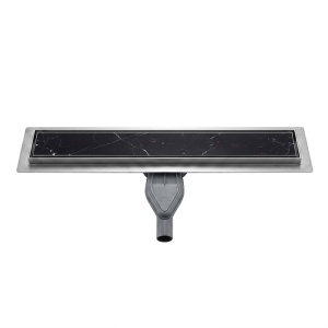 Rigola de dus liniara DL05 inox 100 cm cu gratar reversibil 2 in 1 si sifon rotativ 360 - Img 13