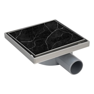 Rigola de dus patrata cu sifon rotativ si randament ridicat DL07 15 x 15 cm inox - Img 5
