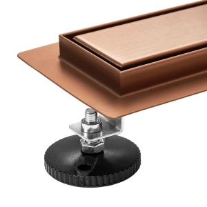 Rigola dus liniara Rea Neox Brush Copper 70 cm - Img 5