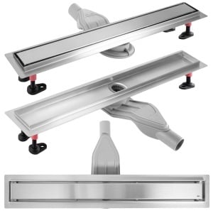 Rigola pentru dus Rea Neox Superflow Brush Nickel 50 mm