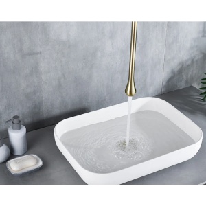Robinet de tavan pentru lavoar Veldman IKA gold 1.7m - Img 3