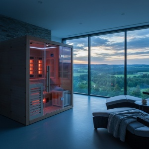 Sauna combinata cu infrarosu si finlandeza cu soba Harvia 3.8kW, Helsi pentru 4 persoane - Img 10